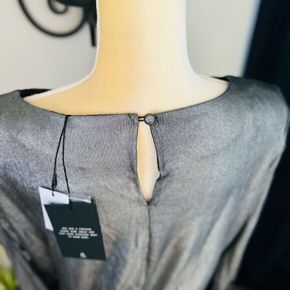 4TH & RECKLESS Liberty Metallic Bodysuit Color: Metallic  Size: XL (12/14) NEW W - Picture 11 of 16